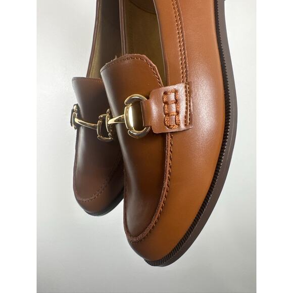 J.Crew Classic Bit Vegan Leather Loafer in Antique Oak Brown, US 8 - Picture 3 of 7